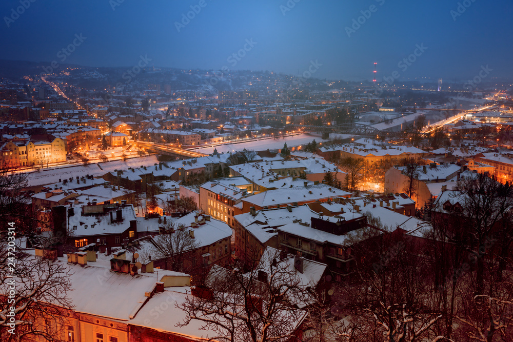 Naklejka premium San River in Przemysl