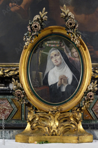 Saint Rita of Cascia in Chapel of St Michael the Archangel, Basilica di Sant Andrea delle Fratte, Rome, Italy  photo