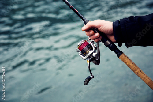 Photographie Fishing rod close up
