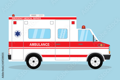 Ambulance vehicle,flat emergency auto