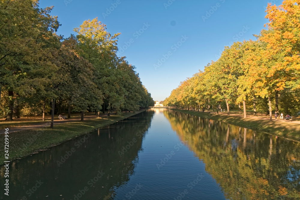 Colorful autumn in the park.