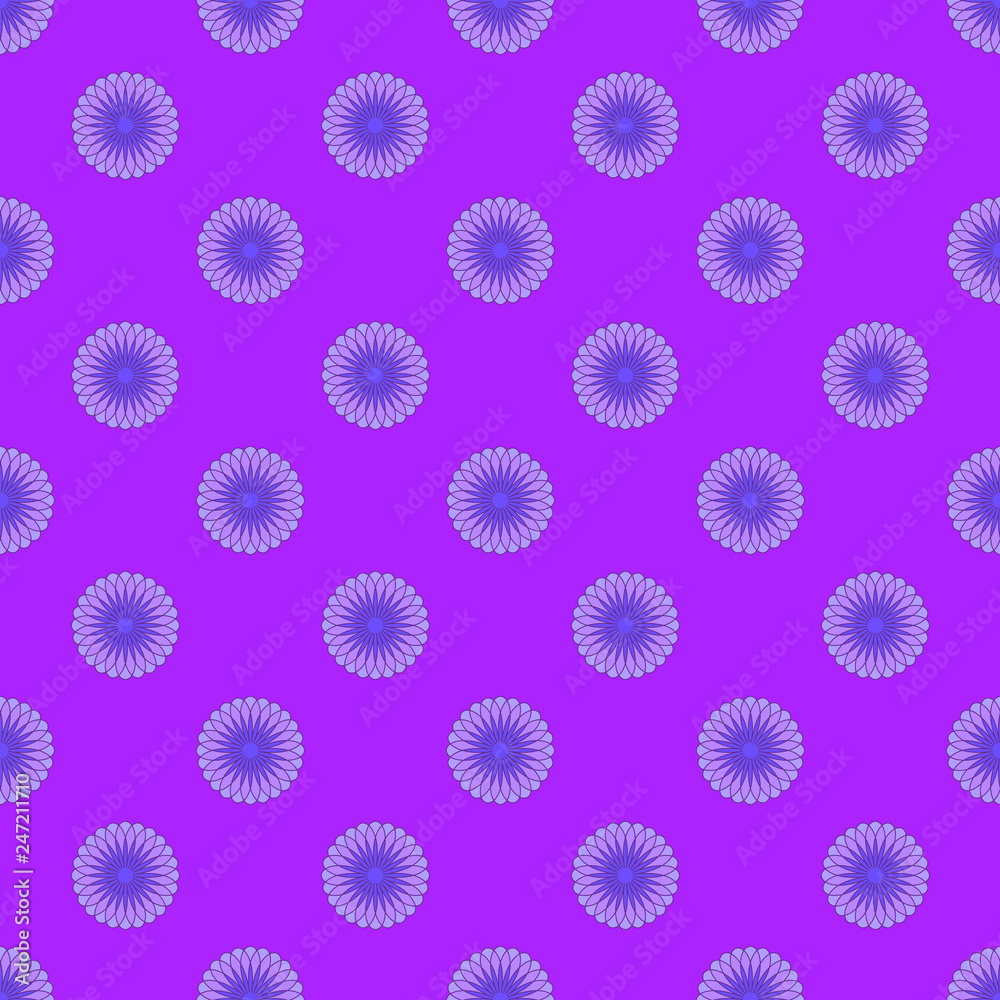 Floral pattern on the violet background Floral pattern on the violet background