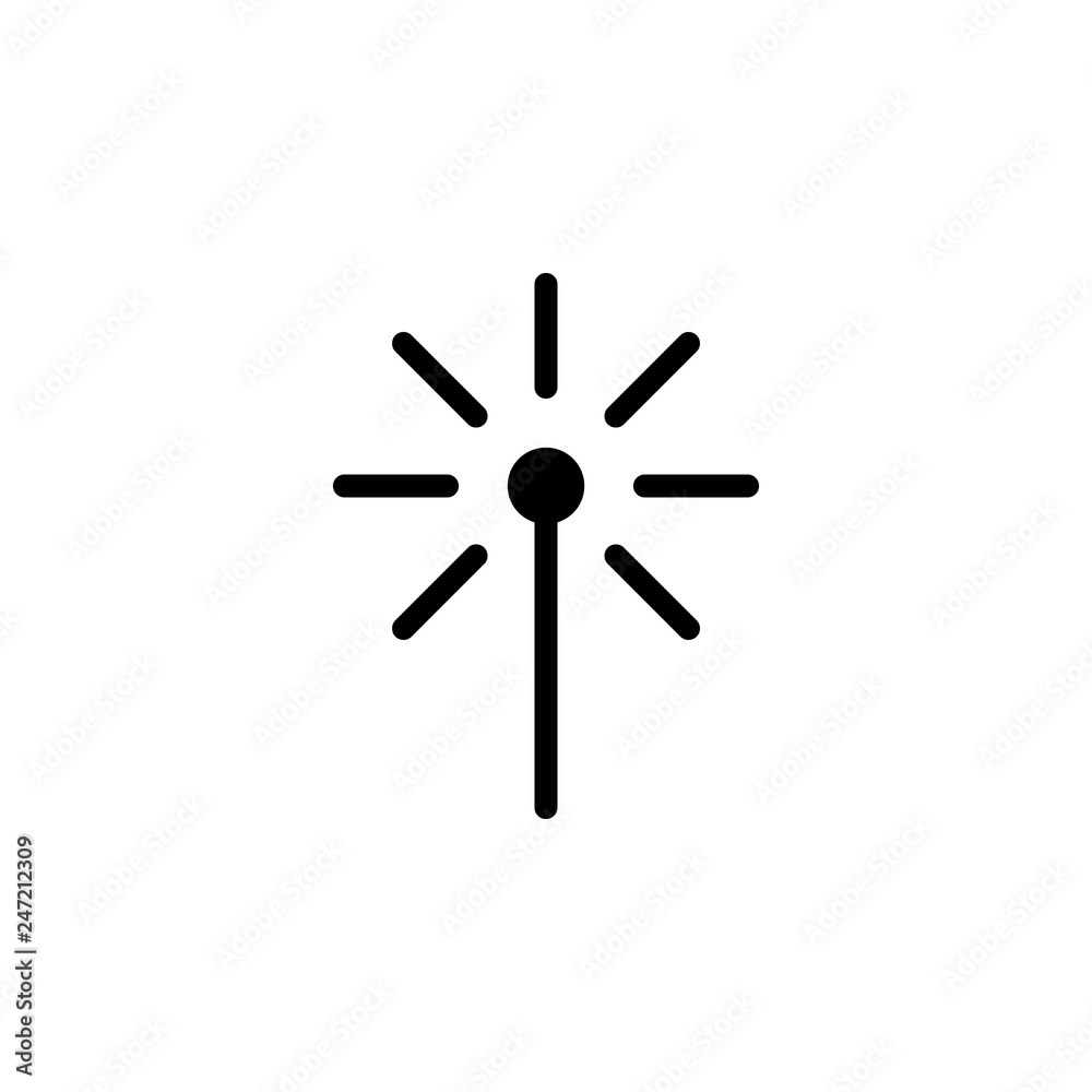 sparklers icon vector. sparklers vector design. sign design. flat style. Vector EPS 10 sparklers icon vector. sparklers vector design. sign design. flat style. Vector EPS 10