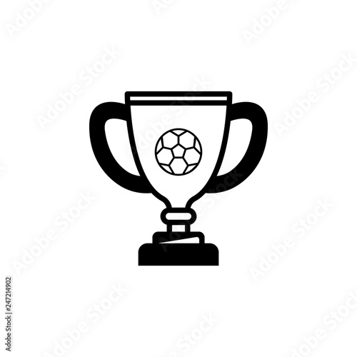trophy football icon vector. trophy football vector design. sign design. flat style. Vector EPS 10