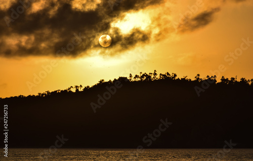 Sunrise on fire