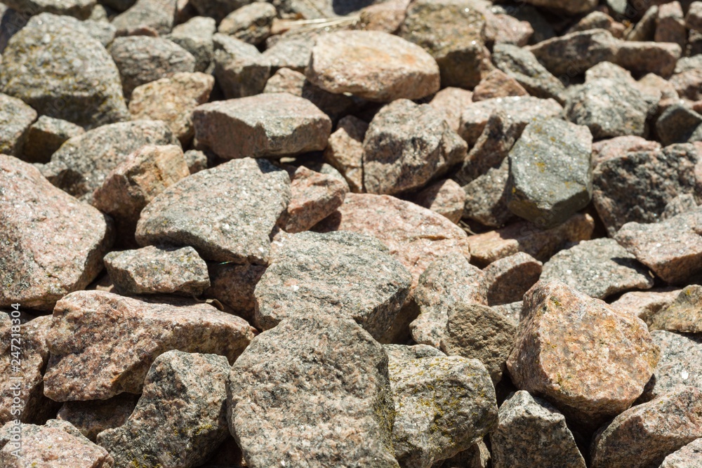 Texture background of many small gray stones Texture background of many small gray stones