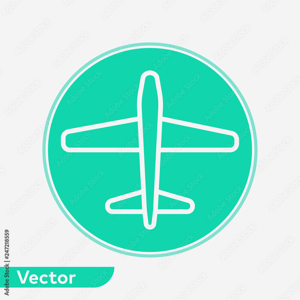 Plane vector icon sign symbol Plane vector icon sign symbol