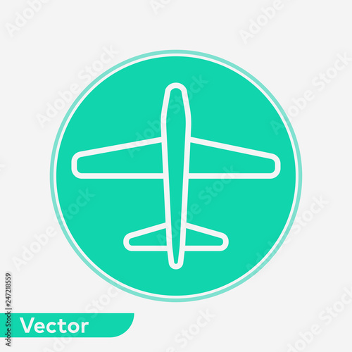 Plane vector icon sign symbol