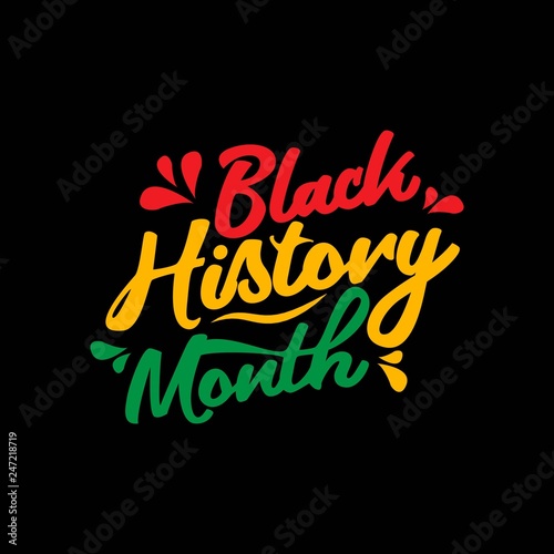 Happy Black History Month for Celebrations Vector Template