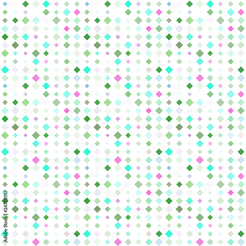 Abstract seamless pattern background with multicolored various rhombuses.