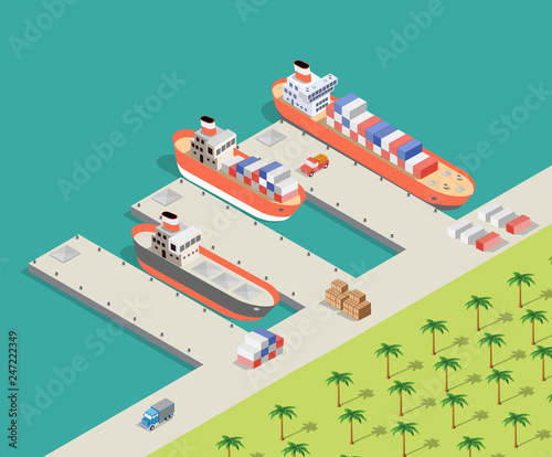 Isometric City industrial dock