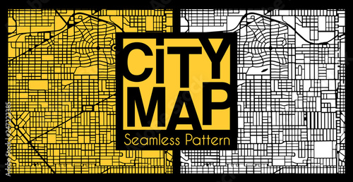 Abstract seamless city plan