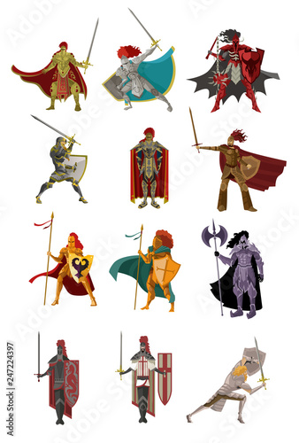 medieval rpg knights collection