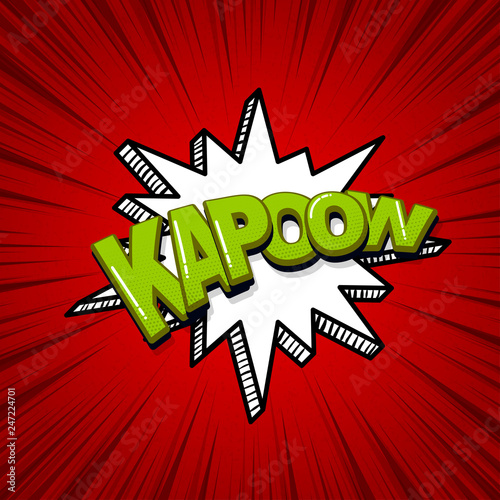 Pop art comic text