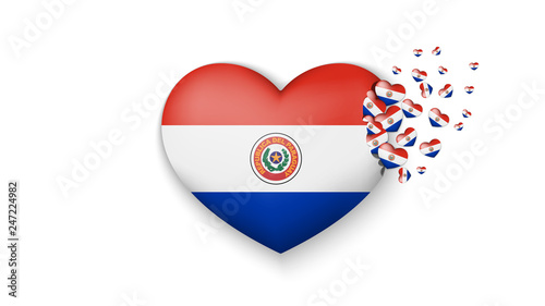 National flag of Paraguay in heart illustration. With love to Paraguay country. The national flag of Paraguay fly out small hearts on white background Free Download National flag of Paraguay in heart illustration. With love to Paraguay country. The national flag of Paraguay fly out small hearts on white background - GFXLoad