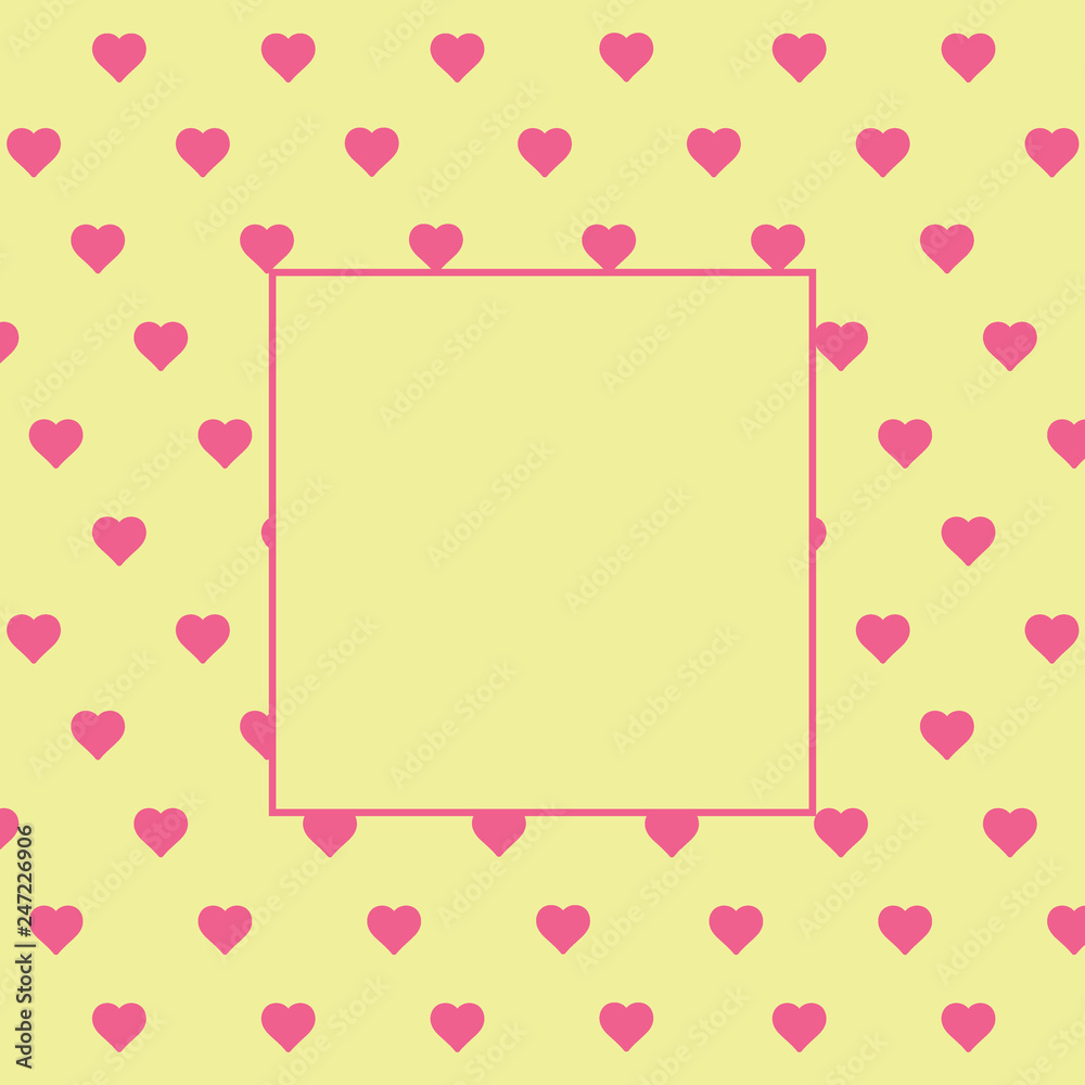 Hearts background - love pattern vector- st. valentine hearts wallpaper - Blank space for text