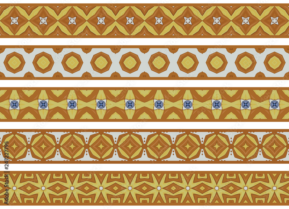 Seamless decorative borders Seamless decorative borders