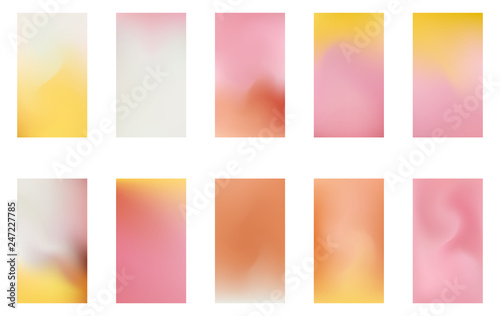 Soft color background. Modern screen vector design for mobile app. Soft color gradients. © writerfantast
