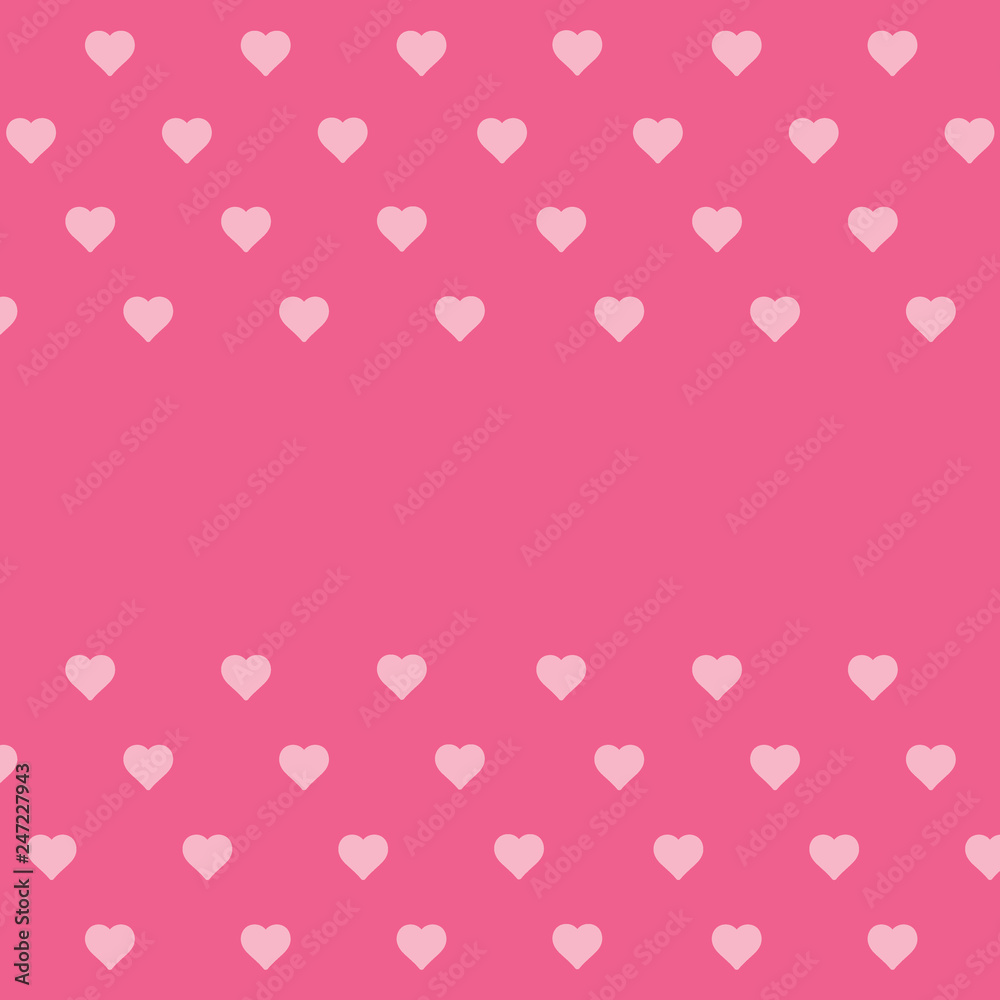 Hearts background - love pattern vector- st. valentine hearts wallpaper - Blank space for text