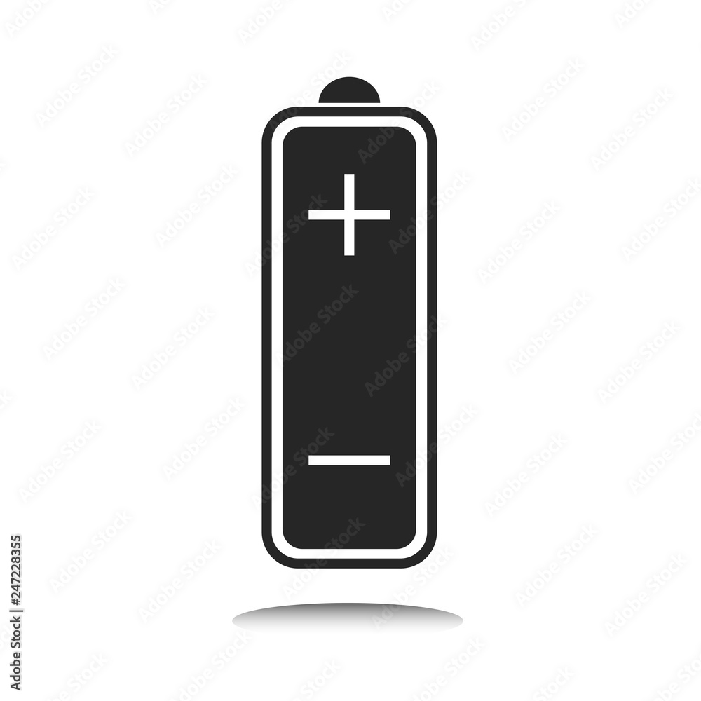 Energy Battery indicator icon with indicator, level of charge. Vector Illustration. White background. Energy Battery indicator icon with indicator, level of charge. Vector Illustration. White background.