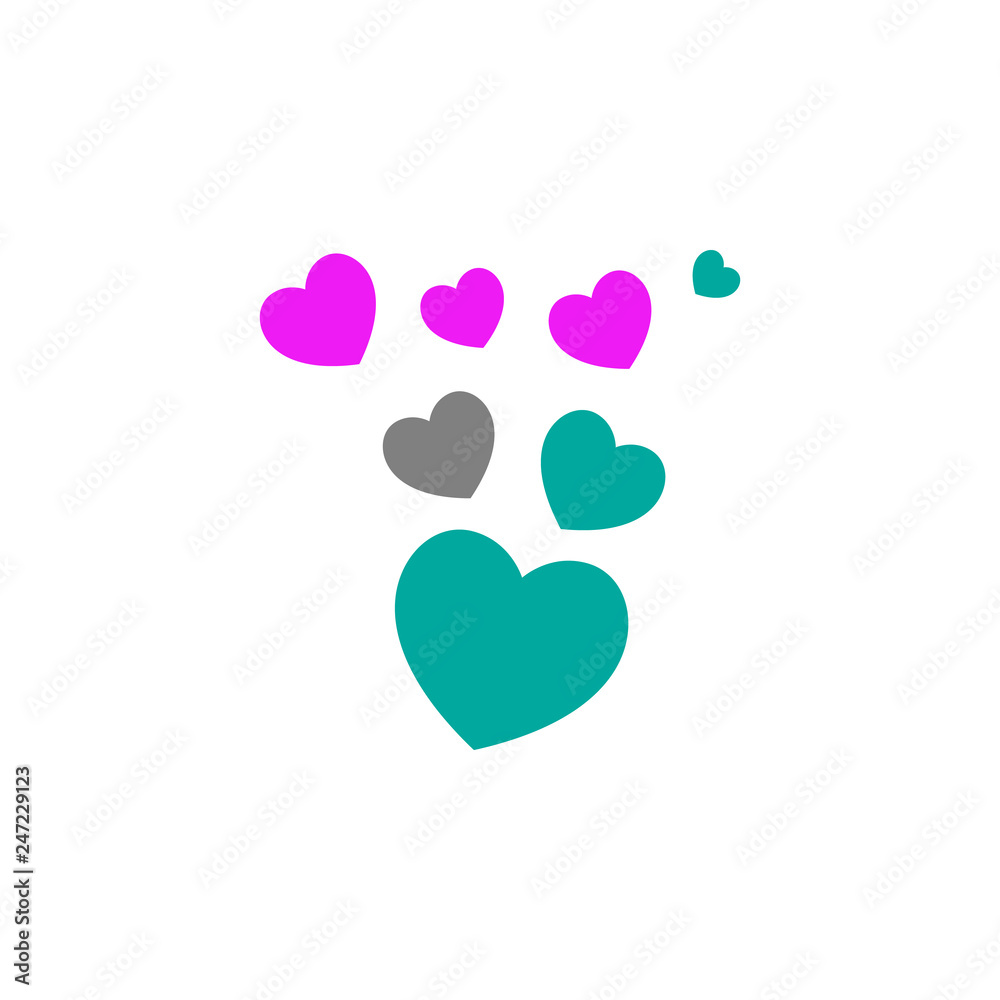 Valentines day, heart icon. Element of Web Valentine day icon for mobile concept and web apps. Detailed Valentines day, heart icon can be used for web and mobile