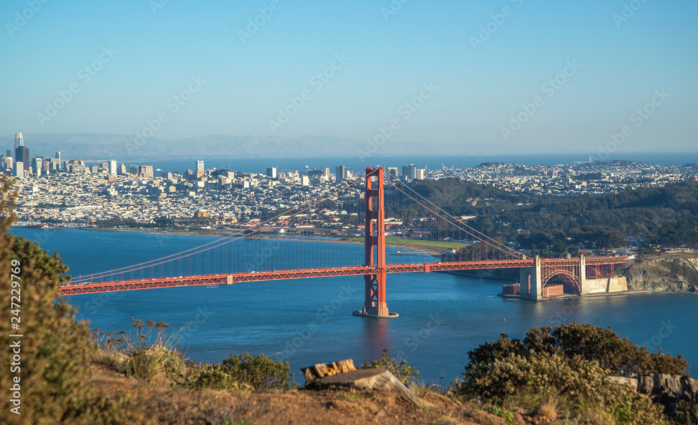 famous Golden Gate Bridge, San Francisco USA