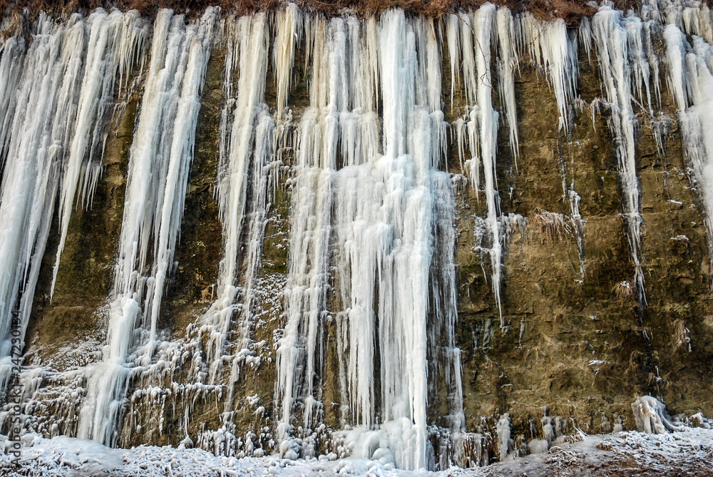 Iced waterfall Iced waterfall