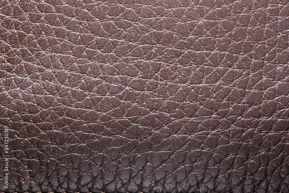Full frame macro photo of natural brown leather texture Full frame macro photo of natural brown leather texture