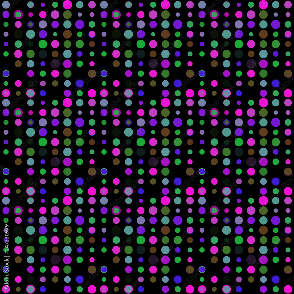 Seamless abstract pattern background with a variety of colored circles. Seamless abstract pattern background with a variety of colored circles.