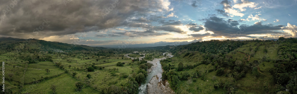 Costa Rica landscapes - beautiful nature - Rio General, Cerro Chirripo