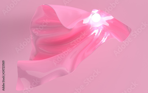 Luxury soft textile fabric in motion