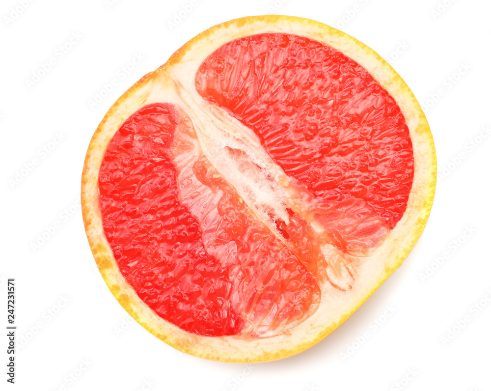 healthy food. grapefruit isolated on white background. top view healthy food. grapefruit isolated on white background. top view