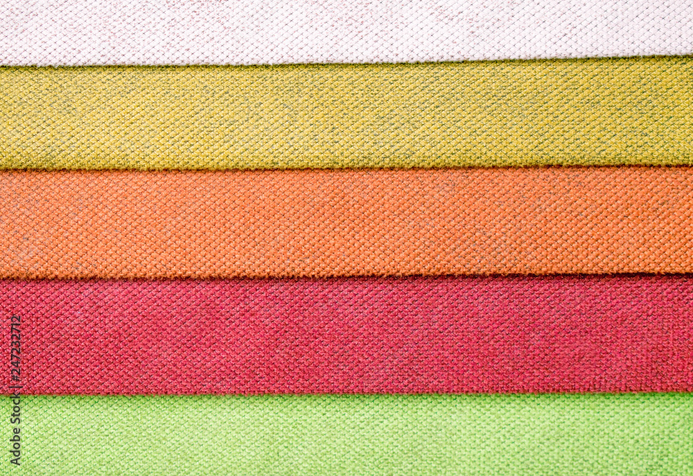Layer of colorful fabric Layer of colorful fabric