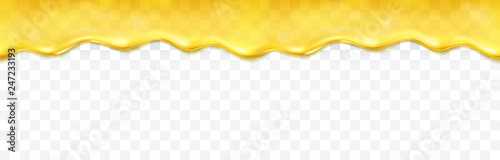 Canvastavla Honey drip seamless pattern isolated on white background
