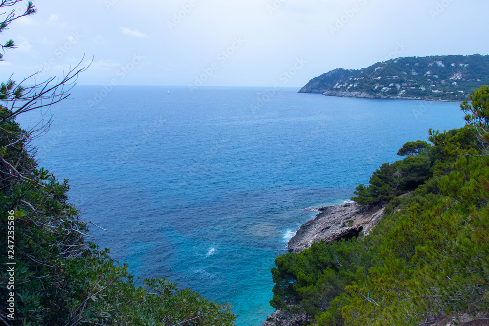 Beautiful view of the seascape of Mallorca.