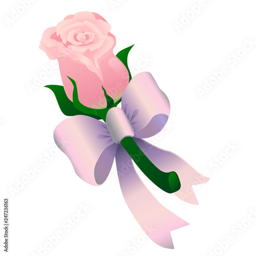 Pink rose buttonhole