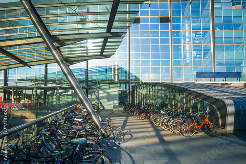 Parking of bicycles, Copenh...