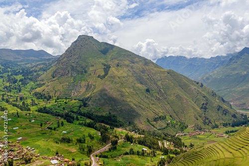 Andes Mountains in Peru in summer