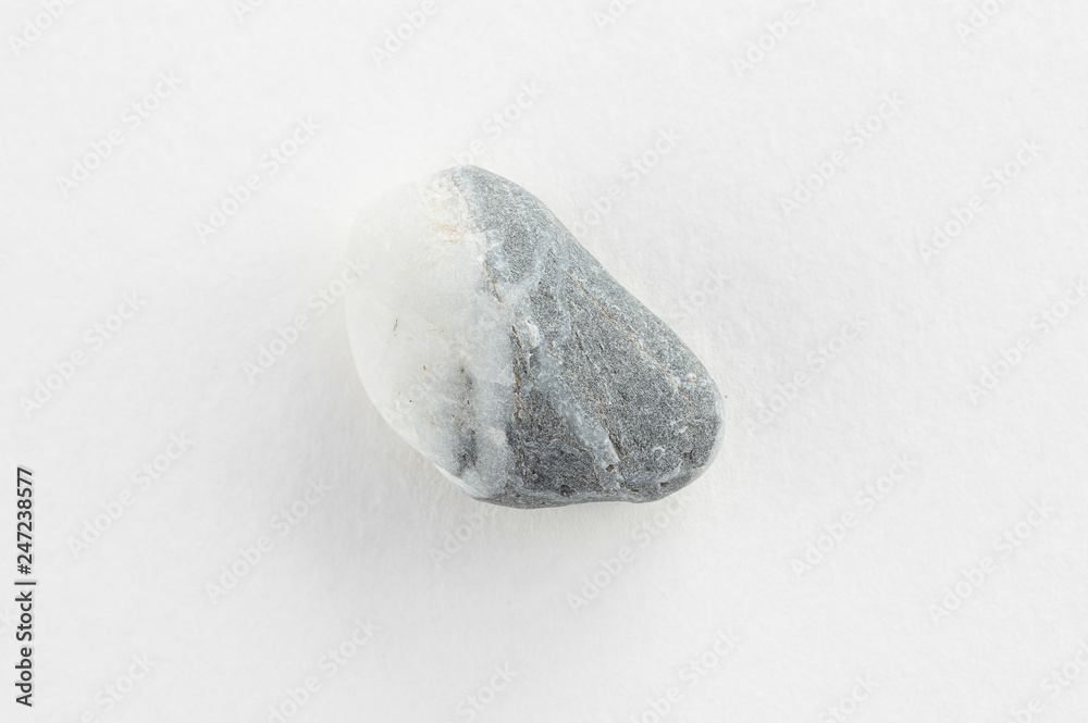 Sea pebble on a white background Sea pebble on a white background
