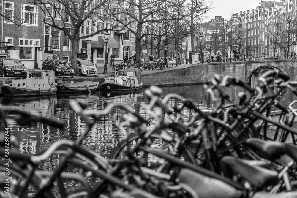 Bicycles & Boats of Amsterdam