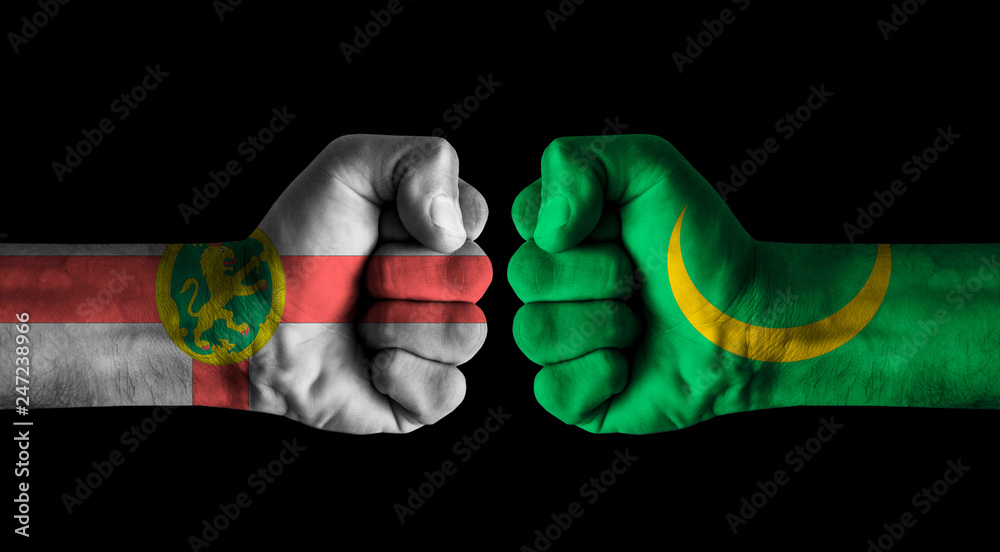 Fototapeta premium Alderney vs Mauritania