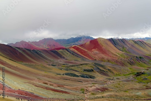 Rainbow mountain ausangate Peru photo