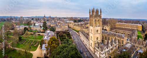 Konstfotografi Aerial view of Oxford, United Kingdom