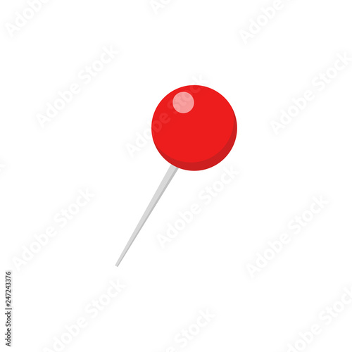 Pin. Vector illustration. Isolated.