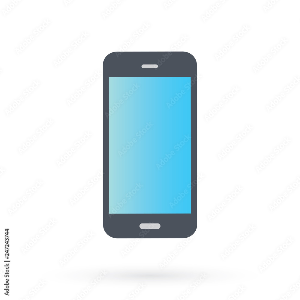 modern looking mobile cell phone illustration modern looking mobile cell phone illustration