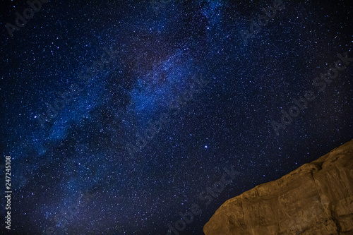 astrophotography of the milky way