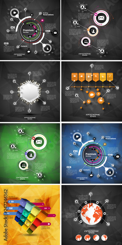 Infographic vector elements for business illustration