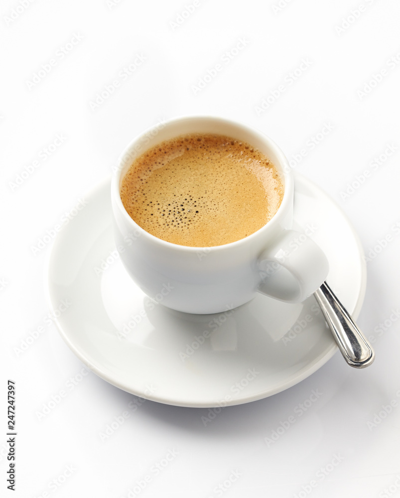 Cup of coffee isolated on white background. Copy space. Cup of coffee isolated on white background. Copy space.