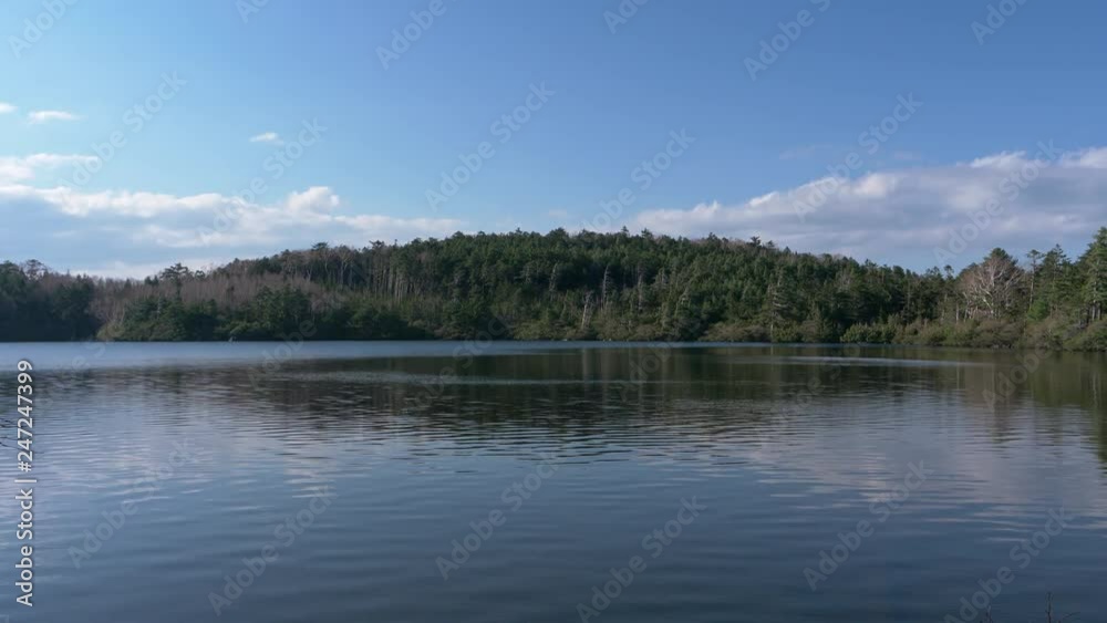 Beautiful Pond Surrounded by Virgin Forests: Shirakoma-Ike Pond in Nagano Prefecture, Japan (altitude 2,115m)