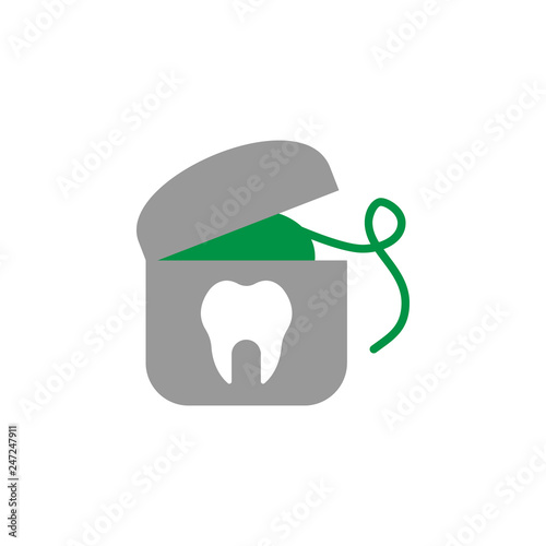 Floss and dental icon. Element of Dental Care icon for mobile concept and web apps. Detailed Floss and dental icon can be used for web and mobile